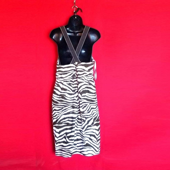 Banana Republic Green and White Halter Dress - Picture 2 of 4